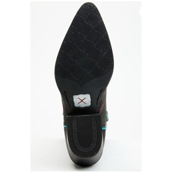 Twisted X Western Boots Snip Toe Black, Blue & Red Womens Size 7B - Picture 4 of 16